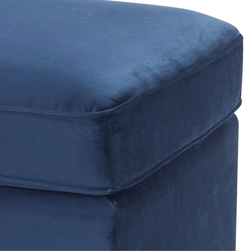 Tissu bleu avec construction - offre une longue durée de vie confortable avec ressorts ensachés procurant une expérience d'assise confortable