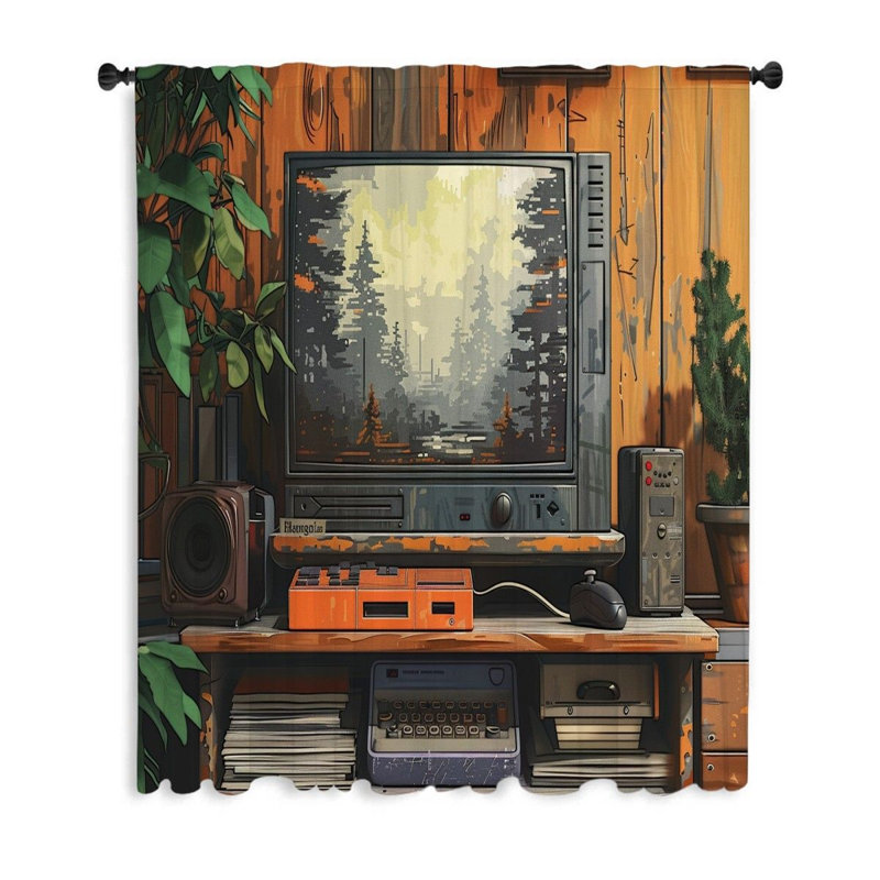 Elanie Blackout Curtain Single Panel, 50" W x 96" L