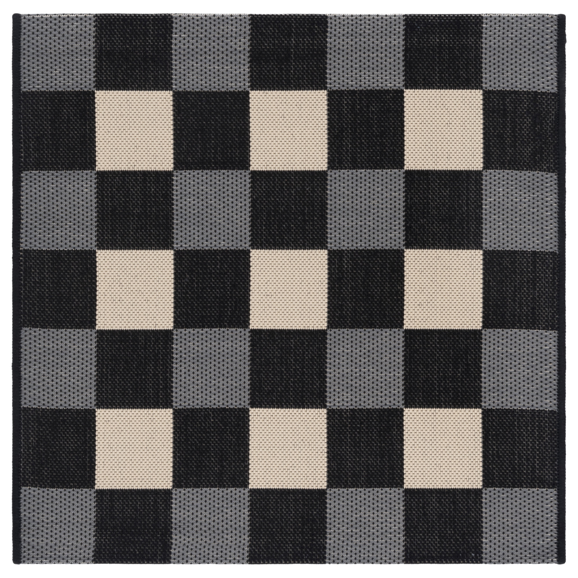 Mererid Geometric Indoor/Outdoor Area Rug, Square 2'7"
