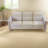 Modern Solid Wood Sofas, Blue Stripes Polyester For Living Room
