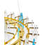 Malacca 8 - Light Gold Chandelier Pendant
