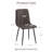 Modern Dining Side Chair with PU Leather Metal Frame Set of 6-948956864