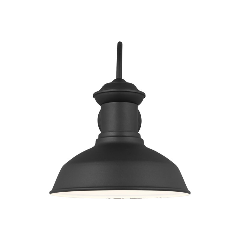 Lampe de grange extérieure Fredricksburg noire 15,88 pi H