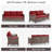 73.2'' Wide Outdoor All-Weather Wicker Patio Sofa With Cushions-1909719338