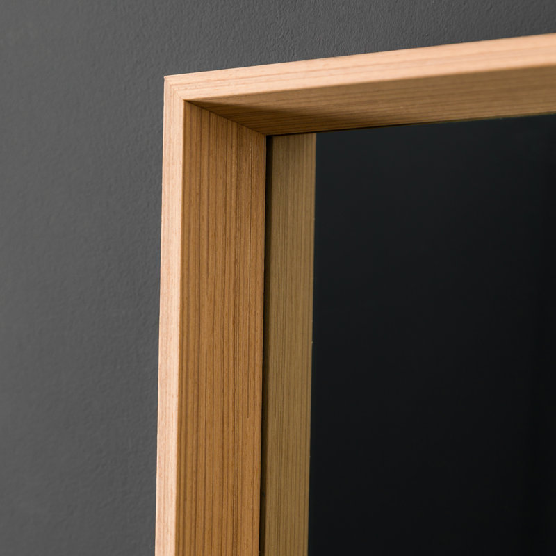Weybridge Wood Flat Mirror, 142.5cm H x 53cm W, Oak