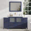 Ensemble de meuble-lavabo sur pied 60 po avec comptoir en marbre et miroir assortis Ravenna-62326229