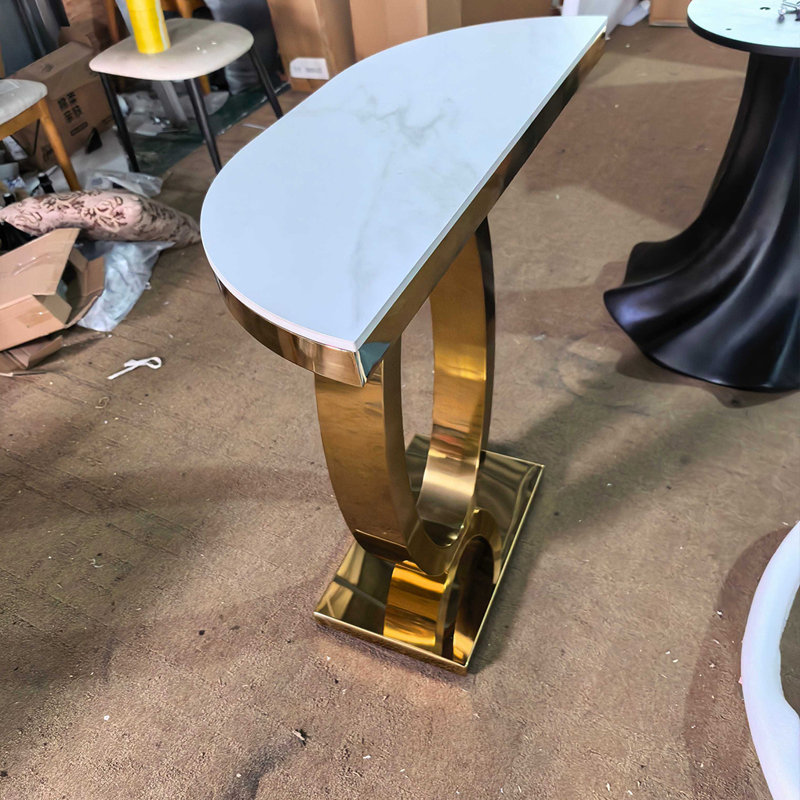 Console ovale demi-lune