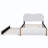 Upholstered Platform Bed with Wood Supporting Feet and Trundle Aevah-1784054972-1784054970