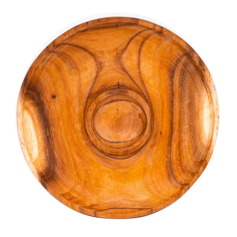 Plateau en copeaux de bois d'acacia