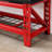 40" Garage Workbench With Flip-Up Seat Storage Sturdy Metal Bench For Workshop, Garage & Tool Organization