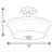 Tashina Glass Semi Flush Mount-23857705