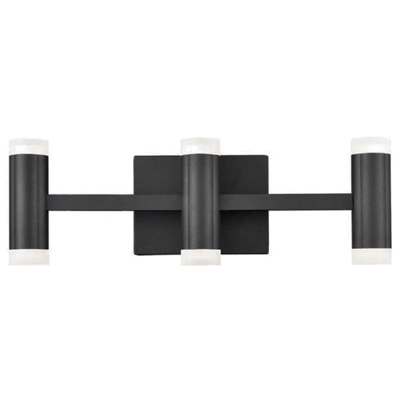 Kostas 6 - Light Dimmable LED Vanity Light, Matte Black