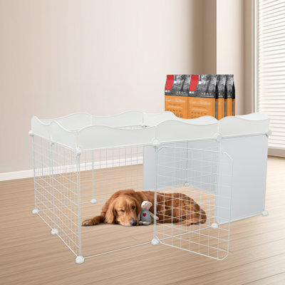 Clôture pour chien avec compartiment de rangement