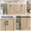 Meuble-lavabo double 59 po avec plateau en résine SMC et tiroirs divisés 59 po
