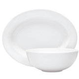 Delray 14-Inch Oval Platter and 9-Inch Vegetable Bowl Set