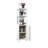 Bamboo Linen Tower Storage Cabinet, Perfect For Small Spaces And Multi-Functional Use In Bathrooms, Bedrooms, And Living Rooms.-1424913883