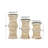 10.05'' H Wood Tabletop Candlestick