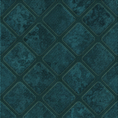 Tapis bleu sarcelle à motif géométrique