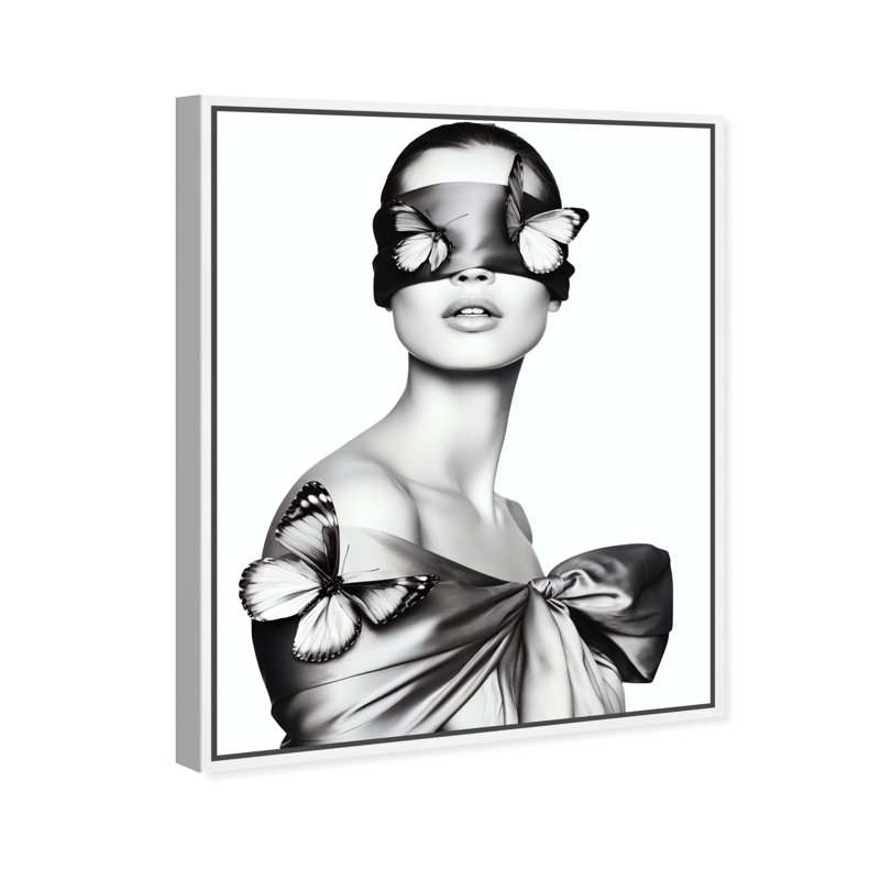 Silent Visionary I Print by Oliver Gal, 31"H x 37"W, White Floater Frame