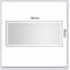 Miroir de salle de bain 96 x 48 pouces à DEL avec cadre en aluminium, miroir de meuble-lavabo mural, anti-buée, mémoire, 3 couleurs, réglable en continu-1362013188