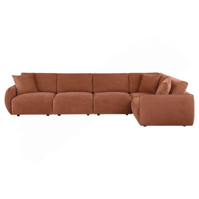 Logan Coral 5-piece Modular Sectional Sofa