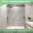 44"- 48" W x 76" H Single Sliding Frameless Shower Door with Clear Tempered Glass-94717352