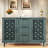 Patricio Sideboard With 3 Drawers, 2 Doors, Symmetrical Pattern And Black Metal Handles