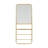 Metal Framed Wall Mirror with Shelf and Rods