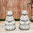 Outdoor Sculptural Fountain with Lights
