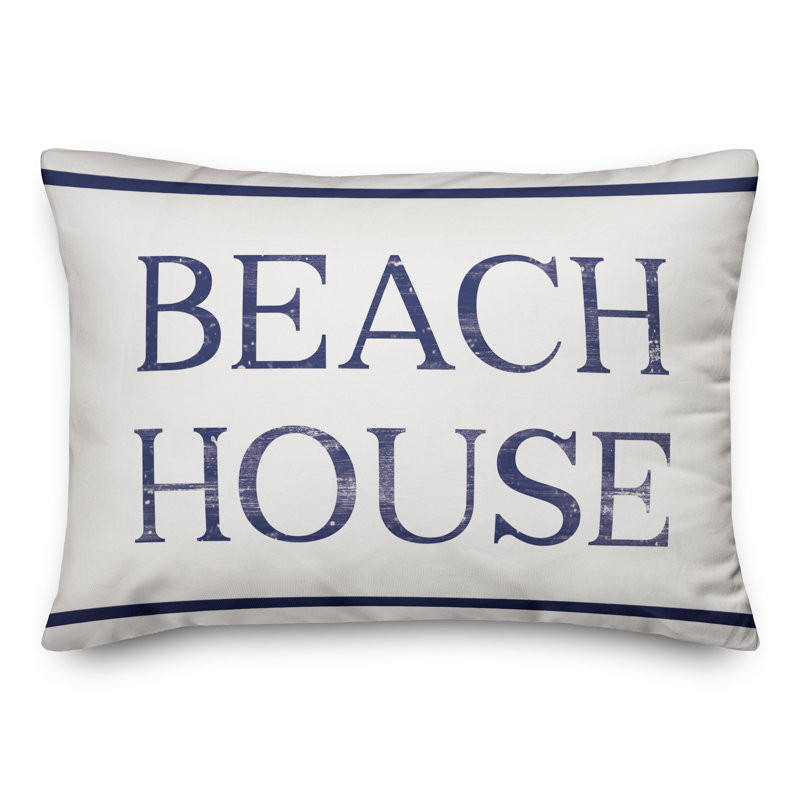  Beach House Outdoor Rectangular Pillow Cover & Insert