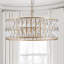 Lustre moderne en fer Radiant Crystal Elegance
