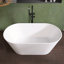 55 in. Freestanding Soaking Acrylic Bathtub in Gloss White