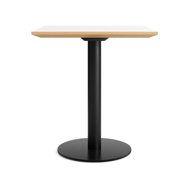 Easy Walnut Wood Dining Table, Walnut, Matte Black