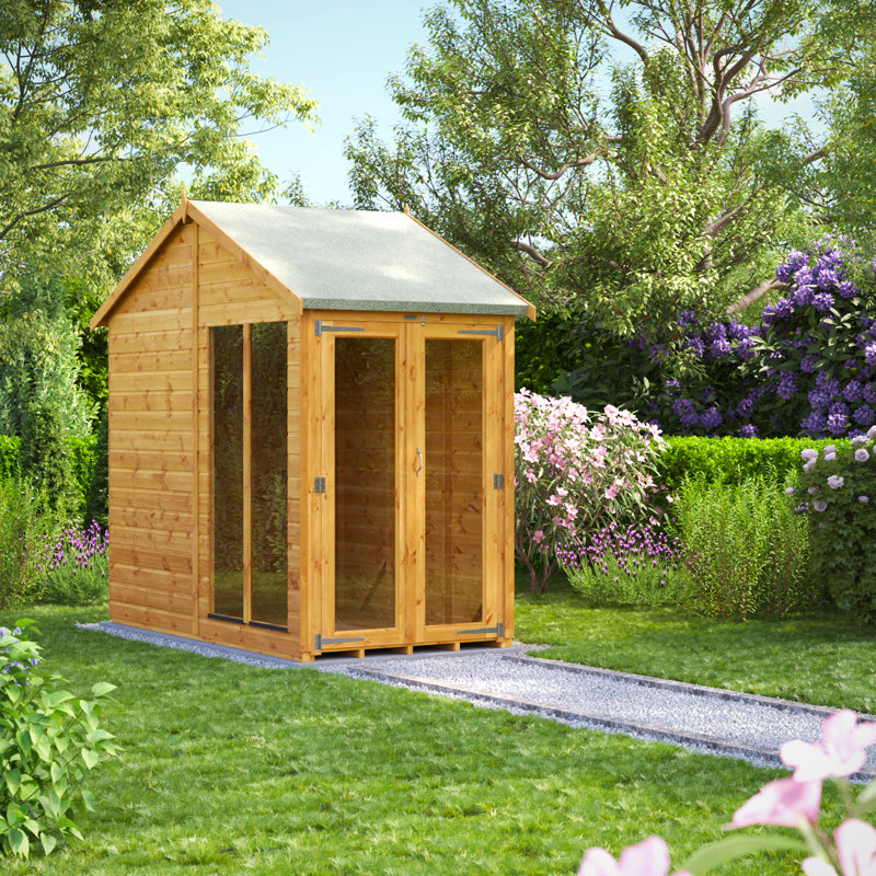 Powersheds 4 x 8ft Timber Tongue & Groove Apex Summerhouse