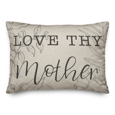 Love Thy Mother Throw Pillow