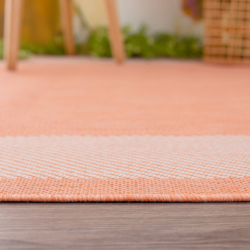 Ecology Collection Rectangle Geometric Kilim Indoor / Outdoor Area Rug, Rectangle 80 x 150cm