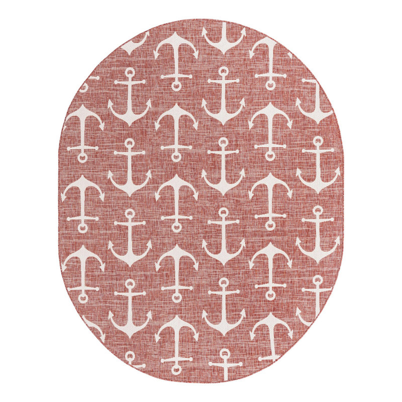Indoor / Outdoor Rug, Oval 7'10" x 10'