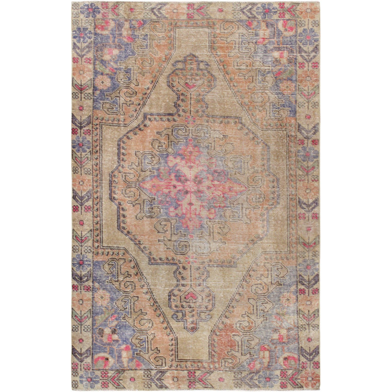 Oriental Area Rug in Beige
