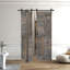 Porte pliante en bois massif en forme de S avec quincaillerie nécessaire-104191417-109425231
