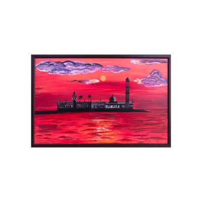 Haji Ali - With Frame | Acrylic On Foam | By Mohammad Yusuf