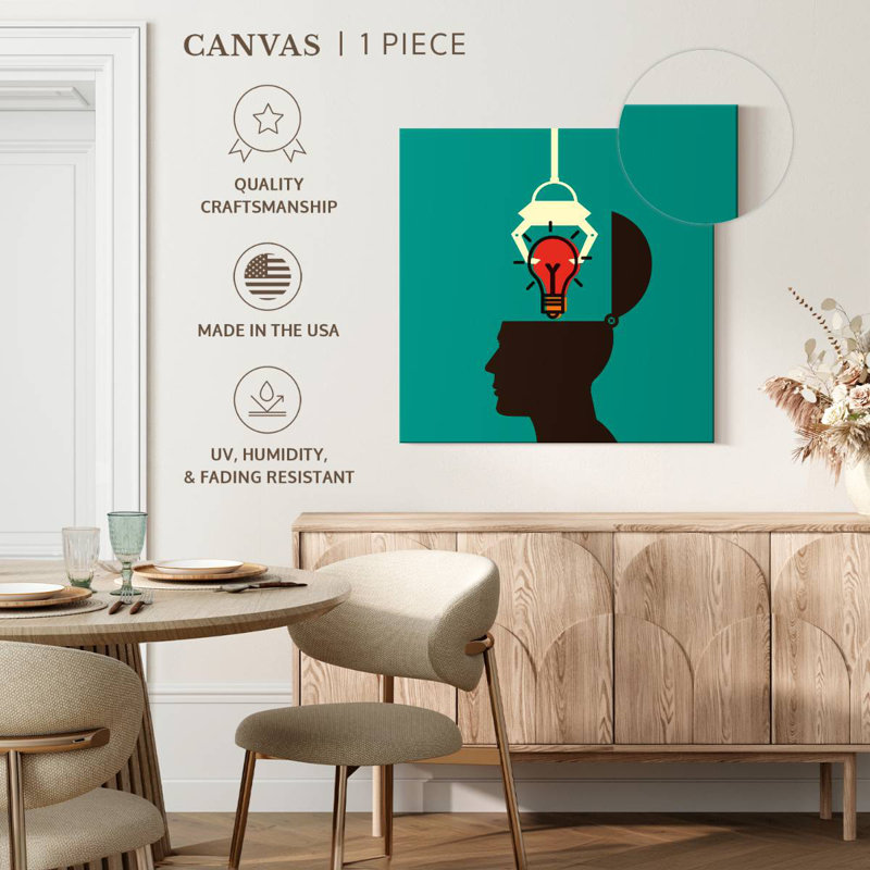 Keiri Tapping An Idea, 33" H x 33" W