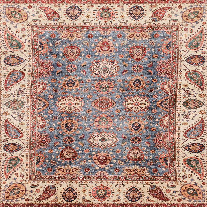 Abstract Indoor Rug, Square 3'