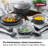 Granitestone Pro Hard Anodized 13 Piece Nonstick Cookware Set with Utensils, Oven & Dishwasher Safe