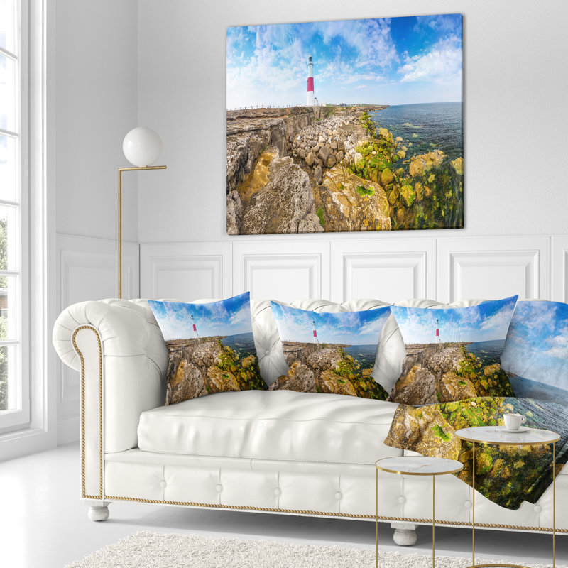 Coussin Portland Bill, 16 po x 1 po, Coussin décoratif