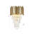 Auxentius 3 Light Gold Wall Sconce With Crystal Accents-1198079541