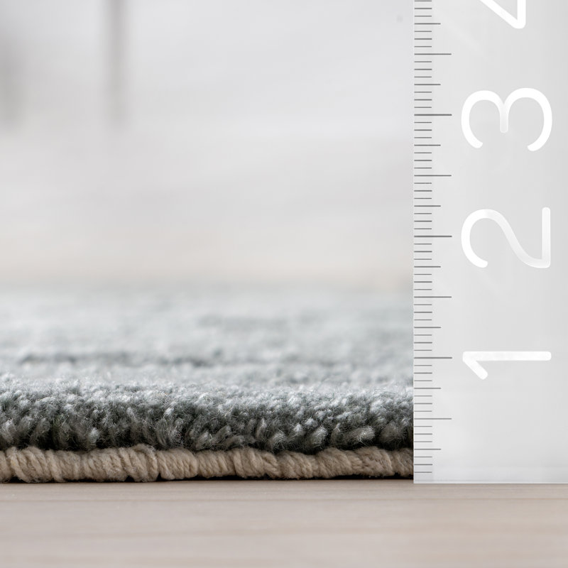 Merrick Tasseled Wool Area Rug, Rectangle 5' x 8'