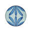 Tapis lavable décoratif bleu-1011822549