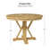 Amoz 42" Pedestal Round Solid Wood Frame Dining Table