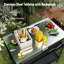 Barbecue au charbon avec chariot Feasto