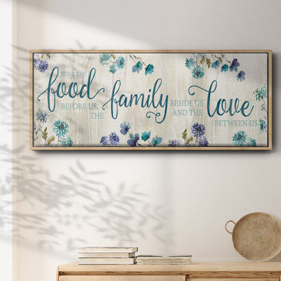 Food Family Love- Framed Canvas